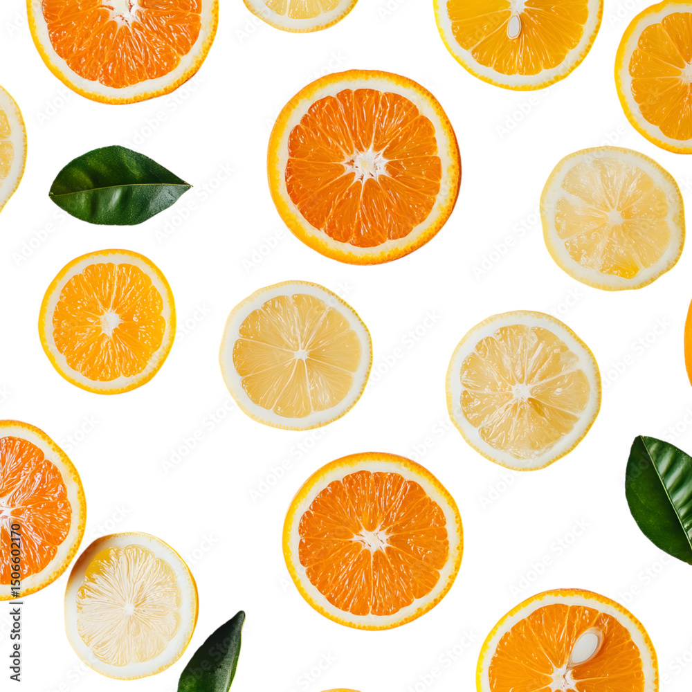 Fototapeta premium orange and lemon