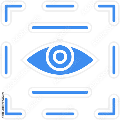 Eye Scanner Icon Style