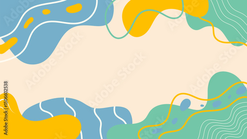 Hand Drawn Flat Vector Background