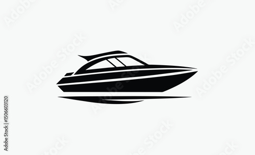 Speed Boat Silhouette