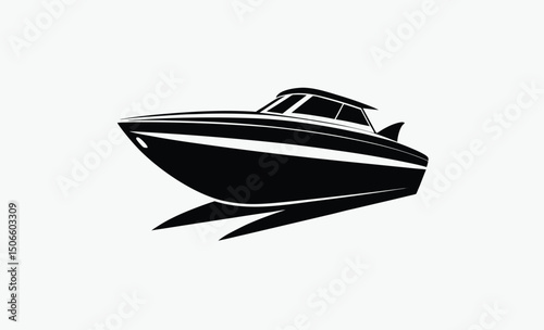 Speed Boat Silhouette