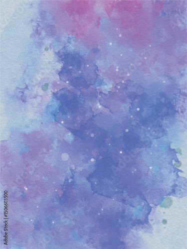 blue watercolor abstract hand painted background illustration art