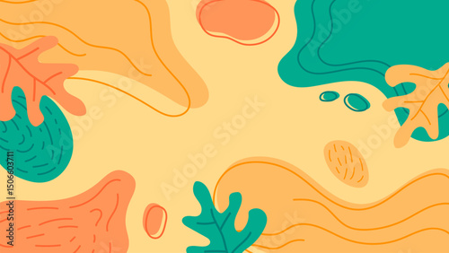 Hand Drawn Flat Vector Background