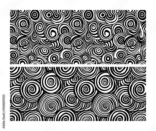 spiral swirl pattern seamless vector art