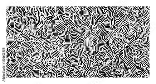 hand drawn abstract seamless background vector photo