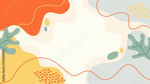 Hand Drawn Flat Vector Background