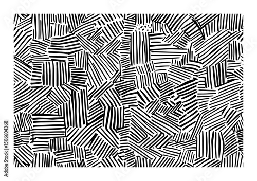 irregular stripe block pattern seamless vector photo