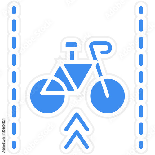 Bike Lane Icon Style