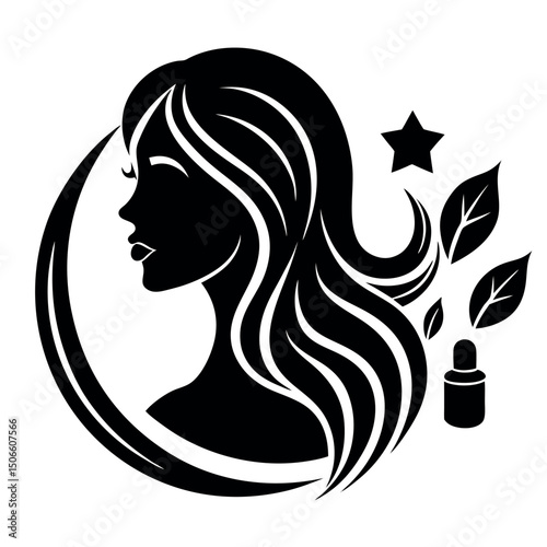 


      Beauty care logo vector art illustration.

