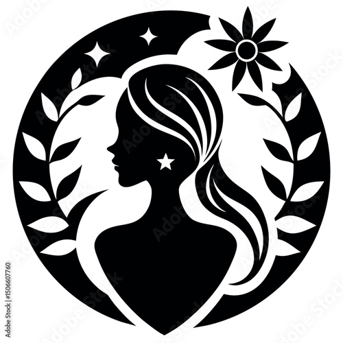 


      Beauty care logo vector art illustration.

