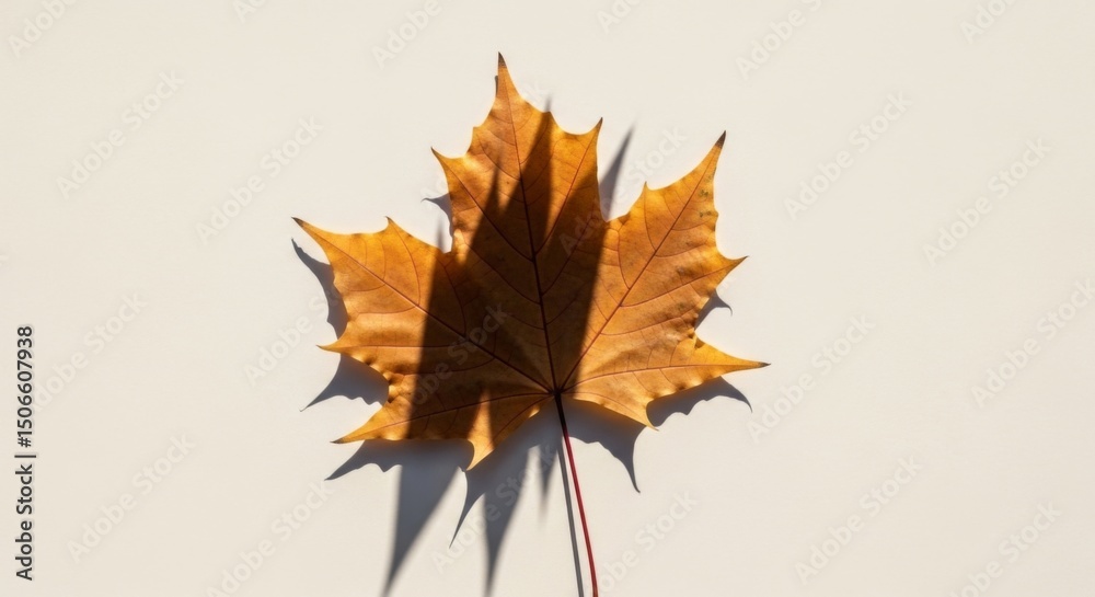 Fototapeta premium A single maple leaf
