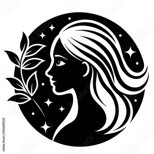 


      Beauty care logo vector art illustration.
