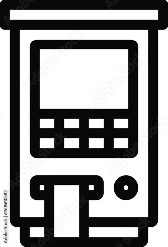 ATM machine vector icon