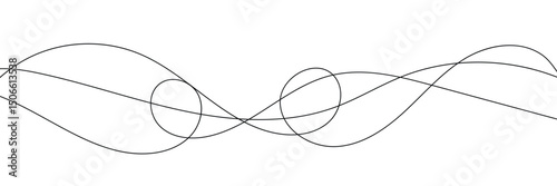 Thin wavy line pattern with flowing curves, undulating abstract background. Squiggle design for subtle. Flat vector illustration isolated on white background. Vector Illustration . EPS 20 . 