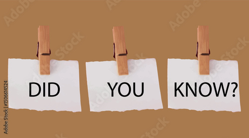did you know text information sign