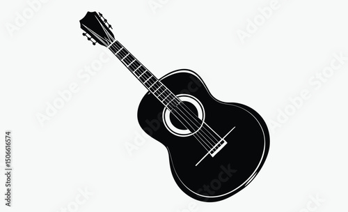 Guitar Silhouette Vector 