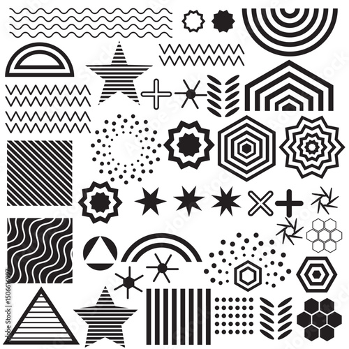 Distorted, deformed grids, meshes, checker boards. Abstract warp, tweak distortion, deformation effect design elements set