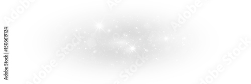 Magical White Light Burst – Luxurious Seamless Sparkle Particles with Glowing Bokeh Overlay, Perfect for Holiday, Celebration, Wedding, and Fantasy Design Backgrounds and PNG Effects