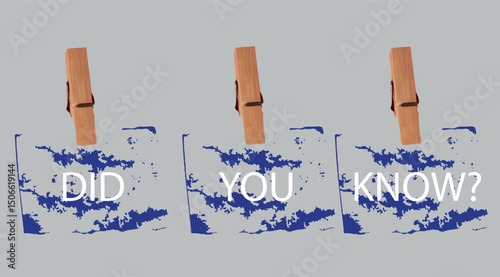 did you know text information sign
