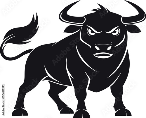 black bull vector