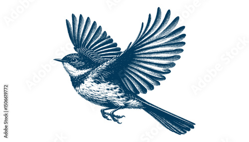 Acadian Flycatcher bird vector
