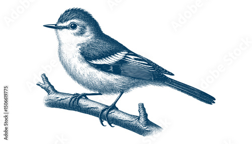 Acadian Flycatcher bird vector