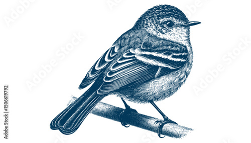 Acadian Flycatcher bird vector