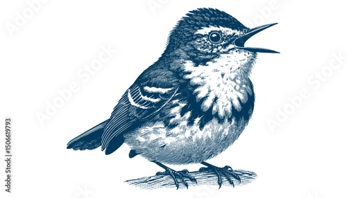 Acadian Flycatcher bird vector