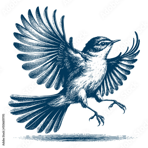 Acadian Flycatcher bird vector