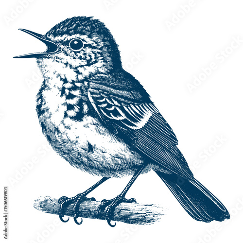 Acadian Flycatcher bird vector