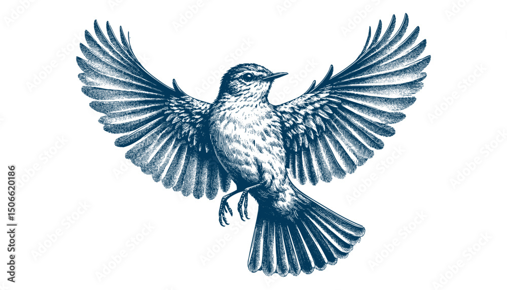 Obraz premium Acadian Flycatcher bird vector