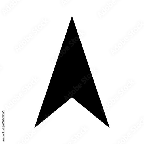 Up arrow vector icon. scroll illustration sign. Direction symbol or logo.