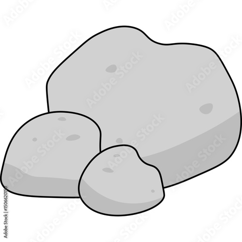 Stone Flat Illustration