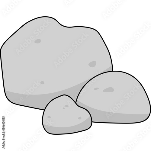 Stone Flat Illustration