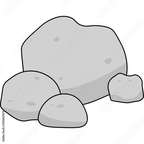 Stone Flat Illustration