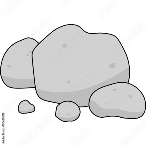 Stone Flat Illustration