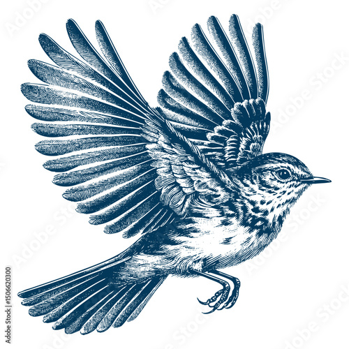 Acadian Flycatcher bird vector