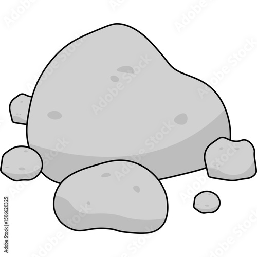 Stone Flat Illustration