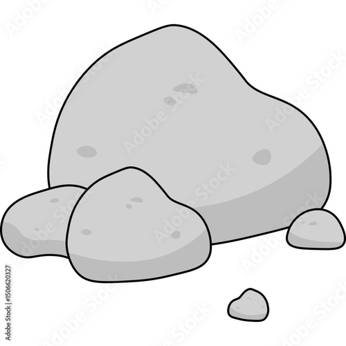 Stone Flat Illustration