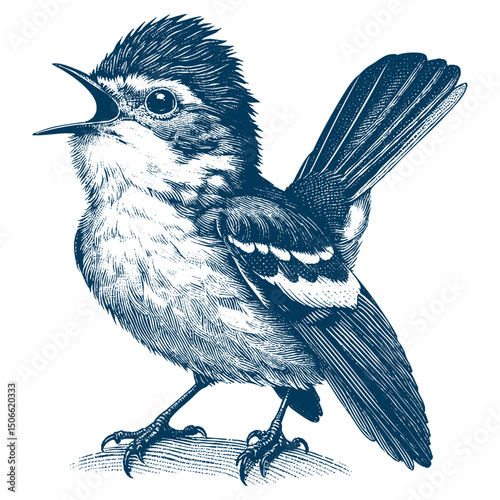 Acadian Flycatcher bird vector