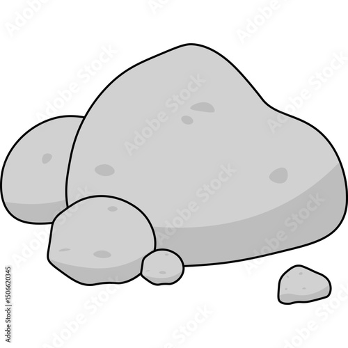 Stone Flat Illustration