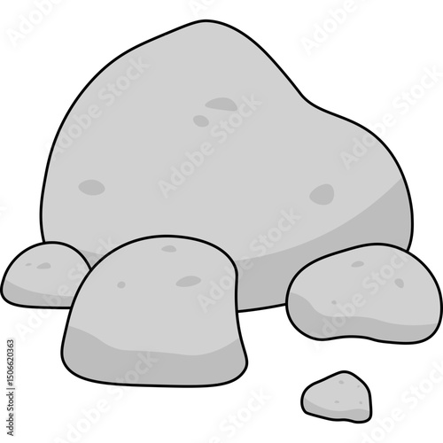 Stone Flat Illustration
