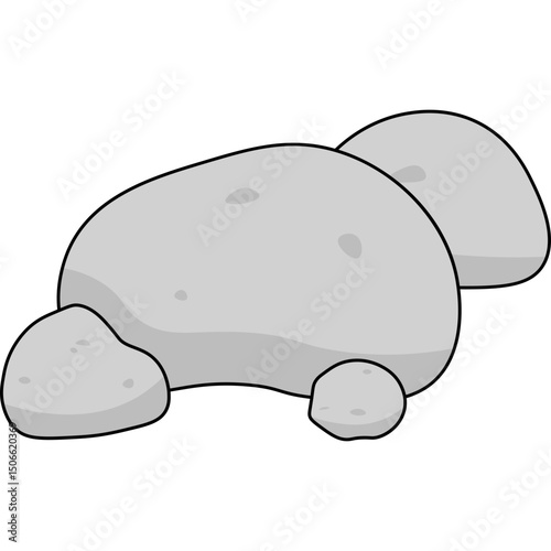 Stone Flat Illustration