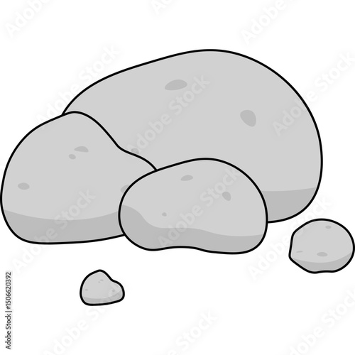 Stone Flat Illustration