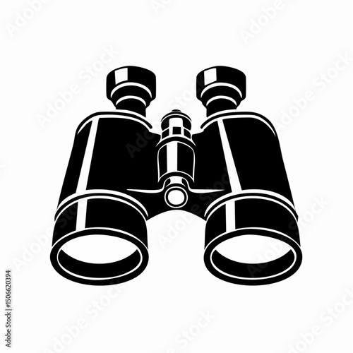 Binoculars Silhouette – Exploration Travel Icon