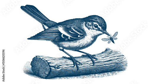 Acadian Flycatcher bird vector