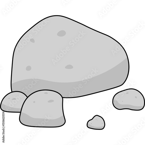 Stone Flat Illustration