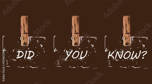 did you know text information sign