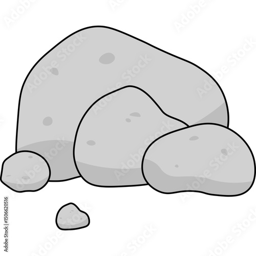 Stone Flat Illustration