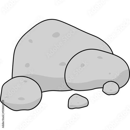 Stone Flat Illustration